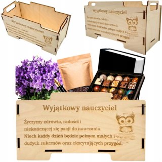 Skrzynka na Upominki z Dowolnym Napisem Personalizowany Box Prezentowy Eko