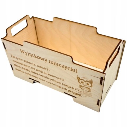 Skrzynka na Upominki z Dowolnym Napisem Personalizowany Box Prezentowy Eko