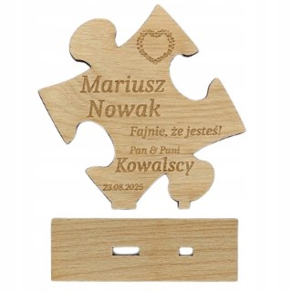 Winietka + Podziękowanie 2w1 Wesele Puzzle Podziękowanie Gości Personalizowane
