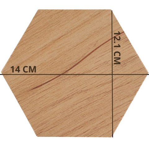 ARTISAN HEKSAGON MAŁY PANELE DEKORACYJNE PANEL ŚCIENNY SZEŚCIAN NA ŚCIANĘ