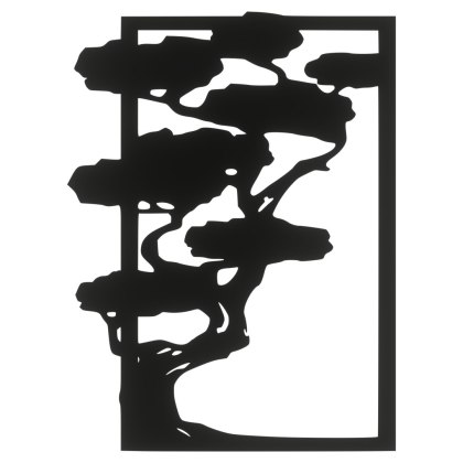 BAZA DO CHROBOTKA POD MECH CHROBOTEK RENIFEROWY CZARNA BONSAI PROSTOKĄT 30 CM