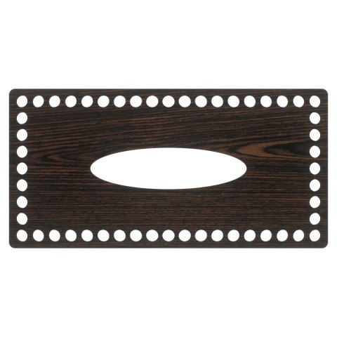 BAZA DO CHUSTECZNIKA DNO DO SZYDEŁKOWANIA PUDEŁKO NA CHUSTECZKI WENGE 26 CM