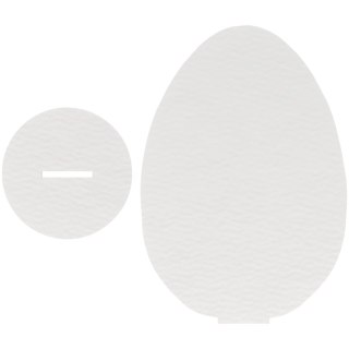 BIAŁE JAJO JAJKO WIELKANOC NA PODSTAWCE STOJĄCE JAJECZKO NA WARSZTATY 15 CM