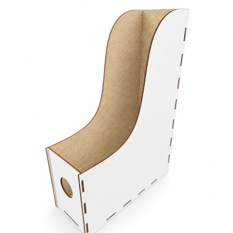 BIAŁY SEGREGATOR NA DOKUMENTY ORGANIZER BIUROWY NA PAPIERY BIURKO 30 X 8 cm