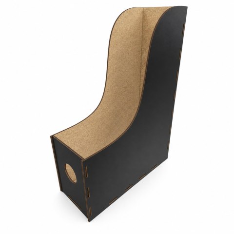CZARNY SEGREGATOR NA DOKUMENTY ORGANIZER BIUROWY NA PAPIERY BIURKO 30 X 8 cm