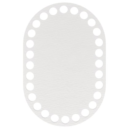DENKO WIEKO BIAŁA BAZA DO KOSZYKA DNO SPÓD KOSZYCZKA SZYDEŁKA OWAL 10 X 15 CM