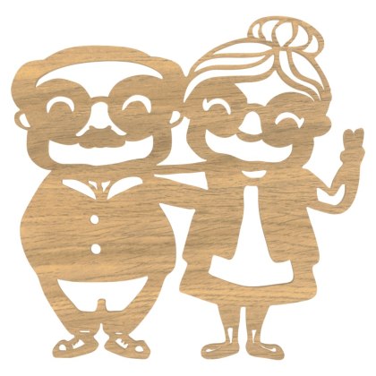 DZIEŃ BABCI I DZIADKA POSTAĆ LANCELOT SCRAPKA BABCIA I DZIADEK 11,5 X 11 cm