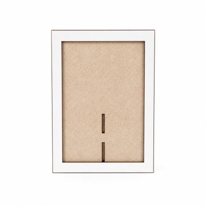 Drewniana Ramka na Zdjęcie do Obrazka na Warsztaty Stojąca Biała 12 x 17 cm