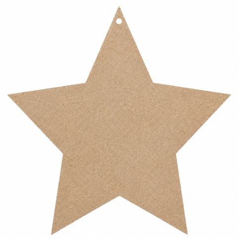 Drewniana Zawieszka GWIAZDKA 10 CM z Otworem Gwiazda Gwiazdeczka SUROWY HDF