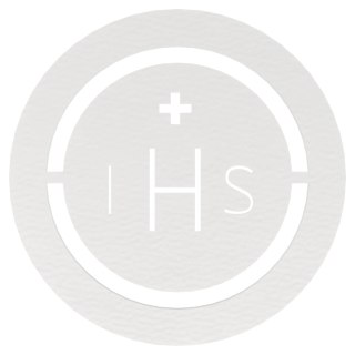 HOSTIA IHS PIERWSZA KOMUNIA ŚWIĘTA PAMIĄTKA I KOMUNII ŚWIĘTEJ BIAŁA 5 cm