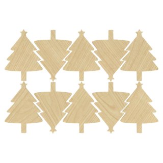 KLON CHOINKA 2,5 X 3,5 CM SCRAPKI 10 sztuk DEKOR OZDOBA ŚWIĘTA DO OZDABIANIA