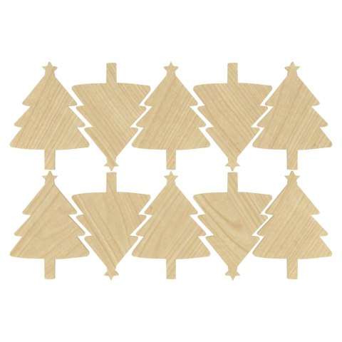 KLON CHOINKA 2,5 X 3,5 CM SCRAPKI 10 sztuk DEKOR OZDOBA ŚWIĘTA DO OZDABIANIA