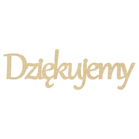 KLON NAPIS DZIĘKUJEMY PODZIĘKOWANIE WESELE ŚLUB DEKOR PREZENT 15 X 5 cm