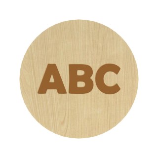 KLON PLAKIETKI TABLICZKI NA SZUFLADY ORGANIZERY POJEMNIKI DZIECI ABC 8 CM