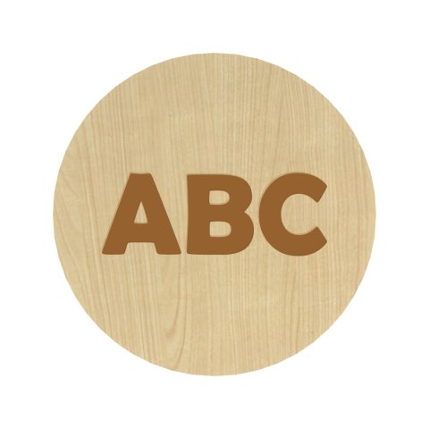 KLON PLAKIETKI TABLICZKI NA SZUFLADY ORGANIZERY POJEMNIKI DZIECI ABC 8 CM