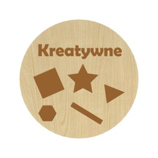 KLON PLAKIETKI TABLICZKI NA SZUFLADY ORGANIZERY POJEMNIKI DZIECI KRATYWNE 8 CM