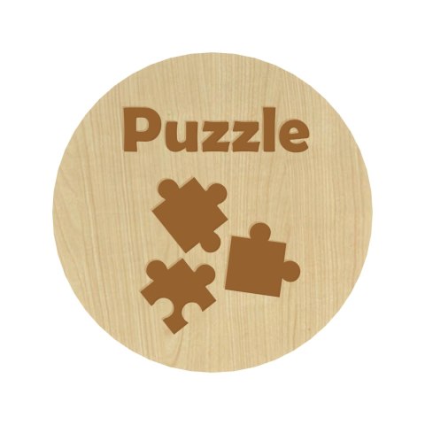 KLON PLAKIETKI TABLICZKI NA SZUFLADY ORGANIZERY POJEMNIKI DZIECI PUZZLE 8 CM