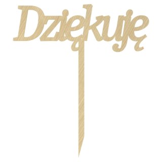 KLON TOPPER DZIĘKUJĘ NA TORT DO KWIATÓW DLA NAUCZYCIELA PODZIĘKOWANIE DEKOR