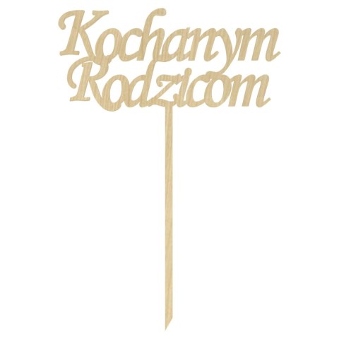 KLON TOPPER KOCHANYM RODZICOM NA TORT DO KWIATÓW ŚLUB WESELE TOPER DEKOR