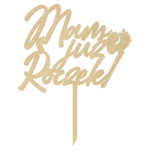 KLON TOPPER MAM JUŻ ROCZEK NA TORT PIERWSZE URODZINY DLA CHŁOPCA DZIEWCZYNKI