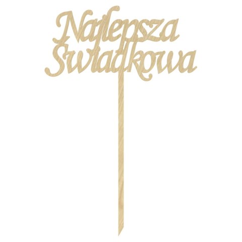 KLON TOPPER NAJLEPSZA ŚWIADKOWA PODZIĘKOWANIE DO KWIATÓW ŚLUB WESELE TOPER