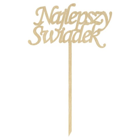 KLON TOPPER NAJLEPSZY ŚWIADEK PODZIĘKOWANIE DO KWIATÓW ŚLUB WESELE TOPER