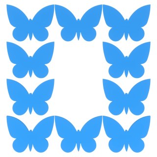 Motyl Motylek Motylki do Rękodzieła Prac Plastycznych 5 cm NIEBIESKI 10 szt.