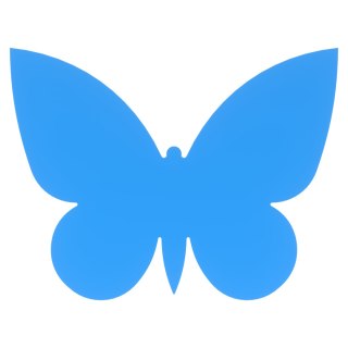 Motyl Motylek Motylki do Rękodzieła Prac Plastycznych 5 cm NIEBIESKI 10 szt.