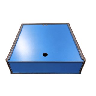 NIEBIESKIE PUDEŁKO DUŻE SZKATUŁKA NA PAMIĄTKI DROBIAZGI BIŻUTERIĘ DECOR 20 CM