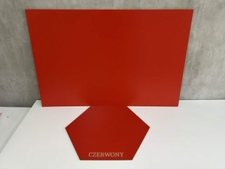 Płyta HDF 3mm 920 X 600 mm 15 sztuk CZERWONA Jednostronnie