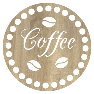 Podkładka pod Kubek Szklankę Baza do Szydełkowania Coffee z Ziarnami SONOMA