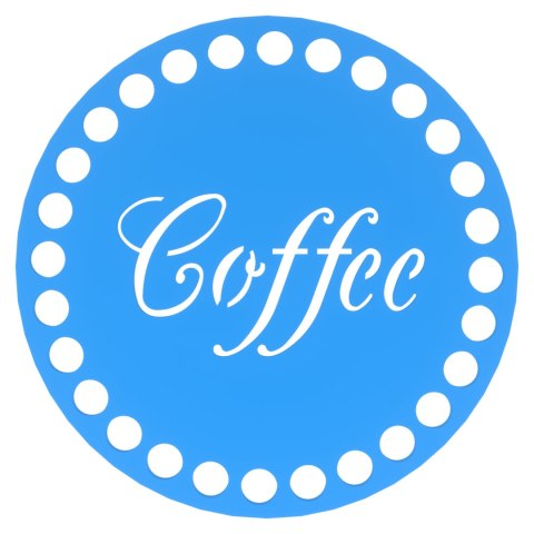 Podkładka pod Kubek Szklankę Coffee Baza do Szydełkowania NIEBIESKI 10 cm