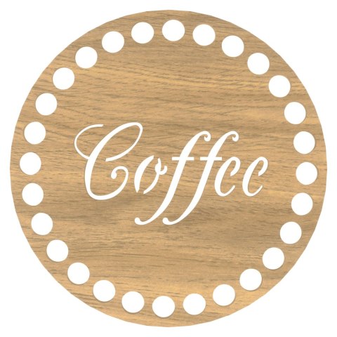 Podkładka pod Kubek do Szydełkowania Szklankę Coffee Baza Koło 10 cm LANCELOT