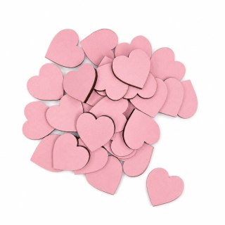 RÓŻOWE SERCE SERDUSZKO SERDUSZKA SERCA DO RĘKODZIEŁA DIY DEKOR 3 cm 30 sztuk