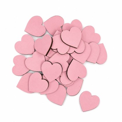 RÓŻOWE SERCE SERDUSZKO SERDUSZKA SERCA DO RĘKODZIEŁA DIY DEKOR 3 cm 30 sztuk