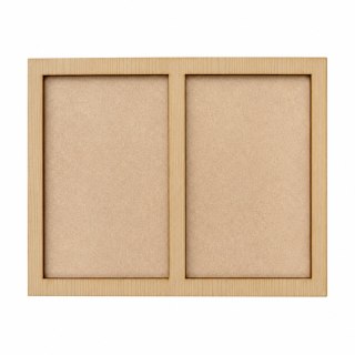 Ramka do Zdjęcia na Zdjęcia Drewniana PODWÓJNA Stojąca KLON 23,5 X 17,1 cm