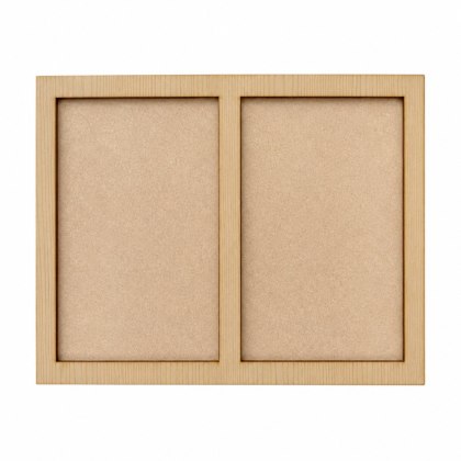 Ramka do Zdjęcia na Zdjęcia Drewniana PODWÓJNA Stojąca KLON 23,5 X 17,1 cm