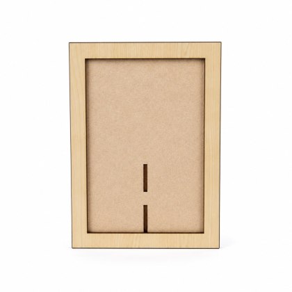 Ramka na do Zdjęcie Drewniana Stojąca do Ozdabiania Dekor KLON 12 X 17 cm