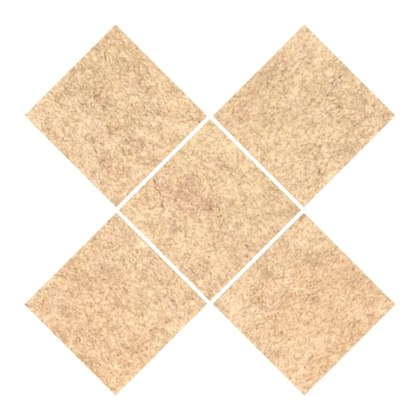 SUROWY KWADRAT Kwadraty BAZA DO OZDABIANIA Warsztaty 5 X 5 cm 5 sztuk