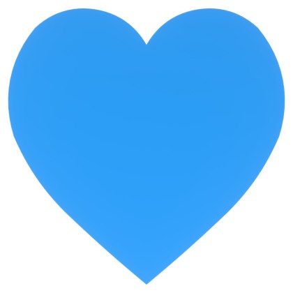 Serce NIEBIESKIE Serduszka Serduszko Serca Dekoracja Rękodzieło 2 cm 50 szt.