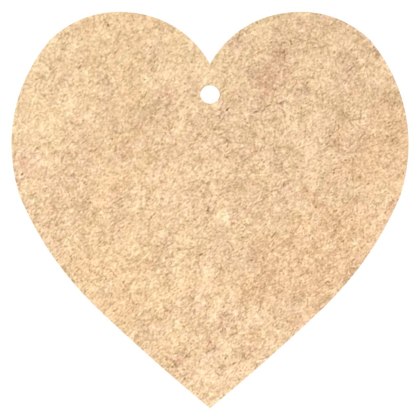 Serce Serduszko do Zawieszenia Zawieszka z Otworem Dziurką DIY SUROWE 15 CM