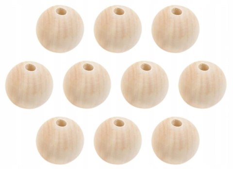 Koraliki Drewniane do Makramy Naturalne Ekologiczne Dekor EKO 10mm 10szt Koraliki Drewniane do Makramy Naturalne Ekologiczne Dekor EKO 10mm 10szt